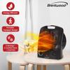Brentwood 1500-Watt 2-in-1 Portable Indoor Electric Space Heater and Fan with Adjustable Thermostat and Overheat Protection (H-F306BK) view 2
