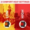 Brentwood 1500-Watt 2-in-1 Portable Indoor Electric Space Heater and Fan with Adjustable Thermostat and Overheat Protection (H-F306BK) view 4