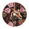 Animal Tiger Leopard Print Rose Flower Print Christmas Tree Skirt Rustic Christmas Decorations Winter New Year Holiday Party Decor view 1