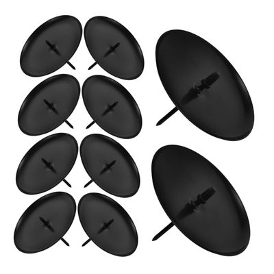 BUGUUYO 10pcs Taper Candle Holders Elegant Pillar Candle Plates for Christmas Dining Table Centerpiece for Wreath Decor and Ambiance Setting