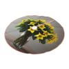 Bouquet of Daffodils 1 Print Christmas Tree Skirt Rustic Christmas Decorations Winter New Year Holiday Party Decor view 2