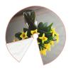 Bouquet of Daffodils 1 Print Christmas Tree Skirt Rustic Christmas Decorations Winter New Year Holiday Party Decor view 3