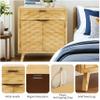 Fat Ant Sideboard Buffet, Accent Wood Credenza with 2 Doors with Drawers, Water Ripple Wood and Removable Shelf for Living Room, Entryway Hallway and Kitchen Dining Room view 3
