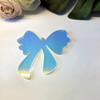 Yuxuanish Set of 10 Elegant Acrylic Bow Place Cards,Acrylic Ribbon Name Cards for Weddings, Bridal Showers,and Holiday Parties (Rainbow) view 2