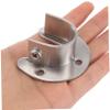 Vaguelly Stainless Steel Wall Mount Closet Rod Holder Heavy Duty Open Flange Bracket for Clothes Organization Efficient Closet Pole Socket Support for Space Optimization view 3