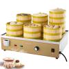AYGJKIE Commercial Food Bread Bun Steamer, with 2/4/6 Holes Steamed Bun Machine, 30-110C Temperature Control, for Home, Shop, Cafeteria(6Holes) view 1