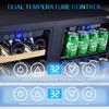 Kalamera Beverage and Wine Fridge, 30 inch Wine Refrigerator Dual Zone Hold 33 Bottles and 96 Cans, Digital Touch Control, Built-In or Freestanding view 4