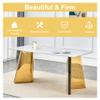hohoedc 63 Inch Marble Dining Table Set for 6 with Sintered Stone Tabletop & 6 PU Leather Chairs, Modern 6-Seater Rectangle Set for Dining Room & Kitchen view 4