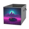 SYJTGDE Folding Storage Box Large Storage Box Retrowave Pictures Wardrobe Storage Large Storage Basket Decorative Folding Basket view 1