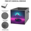 SYJTGDE Folding Storage Box Large Storage Box Retrowave Pictures Wardrobe Storage Large Storage Basket Decorative Folding Basket view 3
