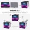 SYJTGDE Folding Storage Box Large Storage Box Retrowave Pictures Wardrobe Storage Large Storage Basket Decorative Folding Basket view 4