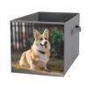 SYJTGDE Folding Storage Box Large Storage Box Dog Corgi Wardrobe Storage Large Storage Basket Decorative Folding Basket view 1