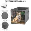 SYJTGDE Folding Storage Box Large Storage Box Dog Corgi Wardrobe Storage Large Storage Basket Decorative Folding Basket view 3