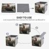 SYJTGDE Folding Storage Box Large Storage Box Old Viking Boat Wardrobe Storage Large Storage Basket Decorative Folding Basket view 4