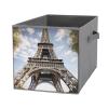 SYJTGDE Folding Storage Box Large Storage Box Eiffel Tower French Paris Monument Wardrobe Storage Large Storage Basket Decorative Folding Basket view 1
