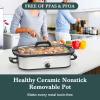 4-Quart Slow Cooker with Casserole Manual Warm Setting - Perfect Crock Pot for Family Dinners, Dishwasher Safe Crock,Versatile Cookware for Large Families or Entertaining view 3