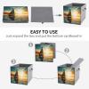 SYJTGDE Folding Storage Box Large Storage Box Boat on The Ocean Wardrobe Storage Large Storage Basket Decorative Folding Basket view 4