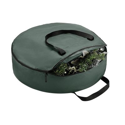 AOLHXY Christmas Wreath Storage Bag, Christmas Wreath Storage Container - Waterproof oxfords Material Wreath Holder Storage - Holds 24 Inch Wreaths For Year Round Christmas Storage