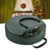 AOLHXY Christmas Wreath Storage Bag, Christmas Wreath Storage Container - Waterproof oxfords Material Wreath Holder Storage - Holds 24 Inch Wreaths For Year Round Christmas Storage view 4