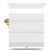 BERISSA Roman Shades,No Drill,Cordless,Top Down Bottom Up,White.70"W x 72"H view 1