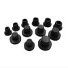 Silicone Rubber Hole Plug Blacks Solid T-Type Plug Cover, Snap-on Sealing End Cap Sealing Plug, 2.7mm to 17mm Hole Plug,10pcs(8mm) view 1