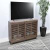 Sunny Designs 65" Slatted Door Wood TV Console view 2