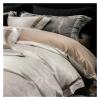 Grey Marble Bedding Set Egyptian Cotton Sateen Luxury 1000TC Frame Patchwork Duvet Cover Bed Sheet Pillow Shams Double Queen 4Pc,Bed view 4