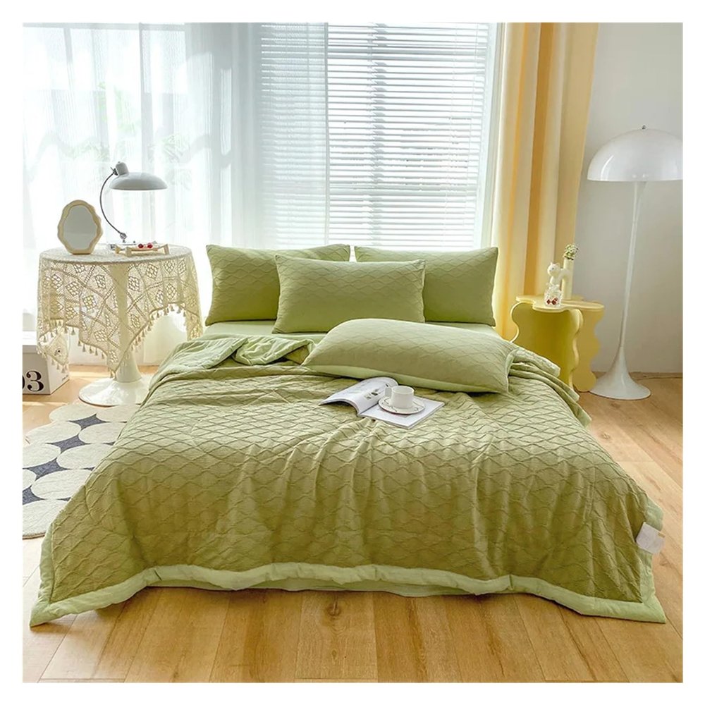 All Cotton Washed Cotton Summer Quilt Four-Piece Set,Bed