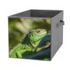 SYJTGDE Folding Storage Box Large Storage Box Green Lizard Wardrobe Storage Large Storage Basket Decorative Folding Basket view 1