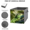 SYJTGDE Folding Storage Box Large Storage Box Green Lizard Wardrobe Storage Large Storage Basket Decorative Folding Basket view 3