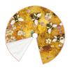Bee Flying Print Christmas Tree Skirt Rustic Christmas Decorations Winter New Year Holiday Party Decor view 3