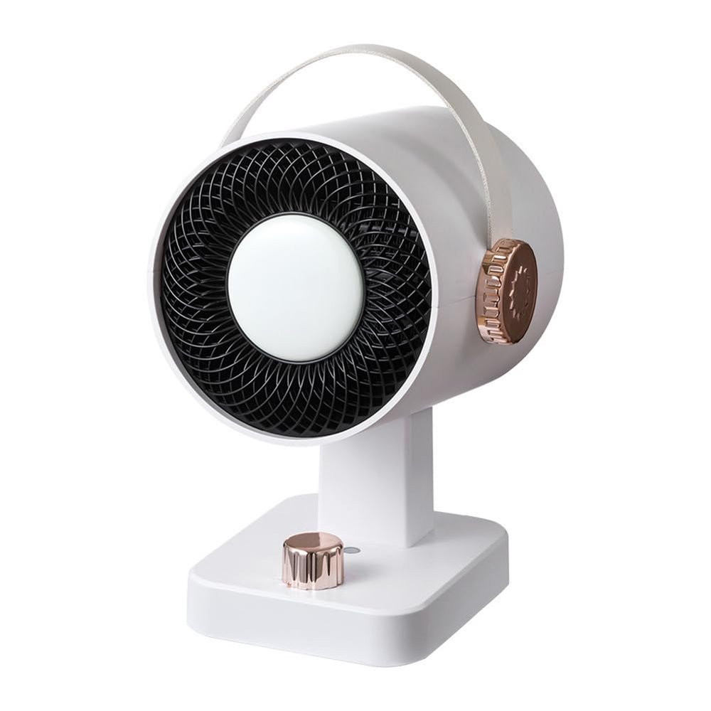 Portable Quiet Heater, Mini Desktop Heater, 3-speed Temperature Control, Dumping Power-off Design, 45 Up and Down Adjustment, Cold/warm Dual Use, for Home Bedroom Office (white)