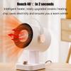 Portable Quiet Heater, Mini Desktop Heater, 3-speed Temperature Control, Dumping Power-off Design, 45 Up and Down Adjustment, Cold/warm Dual Use, for Home Bedroom Office (white) view 2