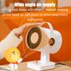 Portable Quiet Heater, Mini Desktop Heater, 3-speed Temperature Control, Dumping Power-off Design, 45 Up and Down Adjustment, Cold/warm Dual Use, for Home Bedroom Office (white) view 4