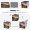 SYJTGDE Folding Storage Box Large Storage Box Mountain Sunset Landscape Wardrobe Storage Large Storage Basket Decorative Folding Basket view 4