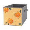 SYJTGDE Folding Storage Box Large Storage Box Cartoon Style Orange Wardrobe Storage Large Storage Basket Decorative Folding Basket view 1