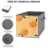 SYJTGDE Folding Storage Box Large Storage Box Cartoon Style Orange Wardrobe Storage Large Storage Basket Decorative Folding Basket view 3