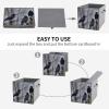 SYJTGDE Folding Storage Box Large Storage Box Black Crow Birds Wardrobe Storage Large Storage Basket Decorative Folding Basket view 4