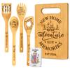 6 Pcs Housewarming Gifts Set for Women Friends Neighbor, New Home Essentials with Bamboo Cutting Board & 4 Blessing Spoons, New Home New adventure New Memories 2026 view 1