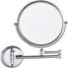 DAHSLNWKN Bathroom Beauty Mirror Hotel Bathroom Wall-Mounted Mirror Folding Telescopic Magnification Double-Sided Makeup Mirror view 1