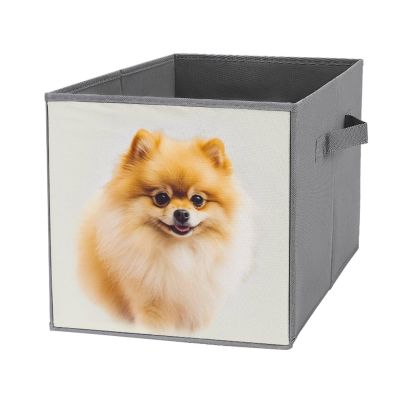 SYJTGDE Folding Storage Box Large Storage Box Yellow Pomeranian Wardrobe Storage Large Storage Basket Decorative Folding Basket