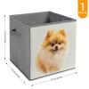 SYJTGDE Folding Storage Box Large Storage Box Yellow Pomeranian Wardrobe Storage Large Storage Basket Decorative Folding Basket view 2