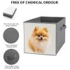 SYJTGDE Folding Storage Box Large Storage Box Yellow Pomeranian Wardrobe Storage Large Storage Basket Decorative Folding Basket view 3
