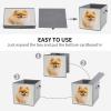 SYJTGDE Folding Storage Box Large Storage Box Yellow Pomeranian Wardrobe Storage Large Storage Basket Decorative Folding Basket view 4
