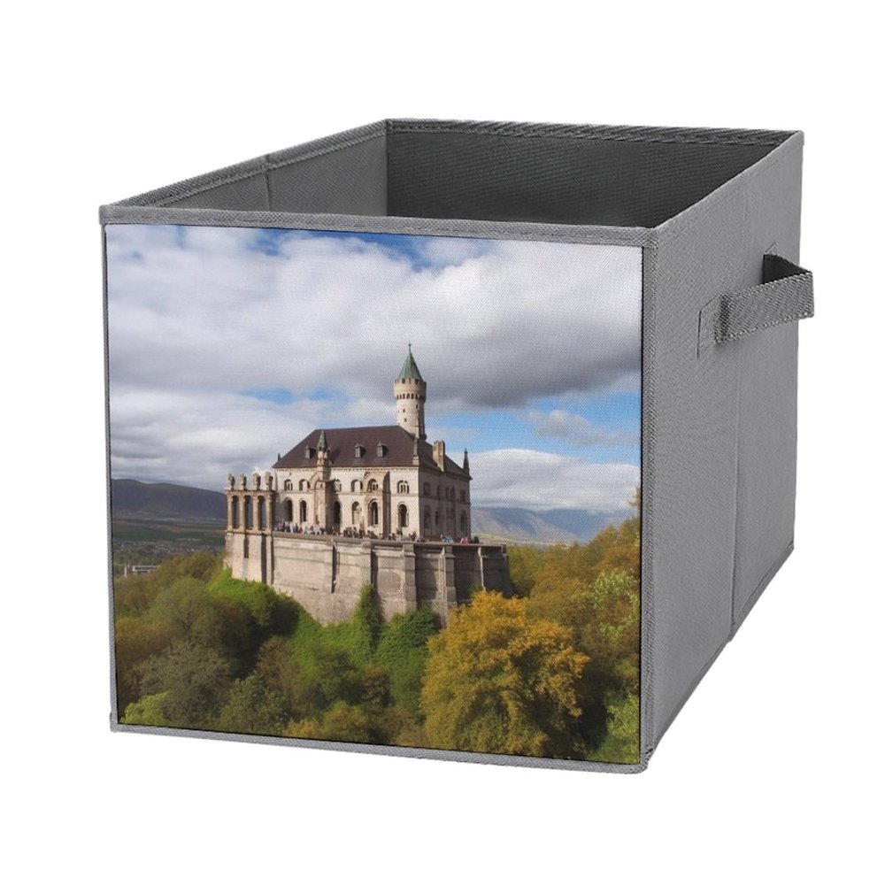 SYJTGDE Folding Storage Box Large Storage Box Historical Monuments Of Armenia Wardrobe Storage Large Storage Basket Decorative Folding Basket