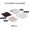 Enchantia 3.2 in Square DIY Photo Magnet Maker Machine, 1000pcs Consumables, Steel, Magnet Maker Machine view 2