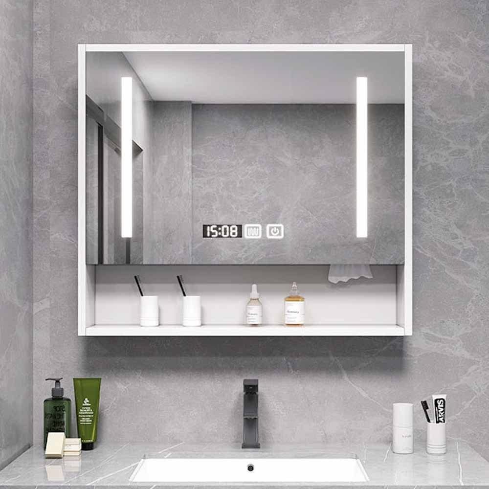 LED Mirror Cabinet 36 inch, Wall Mounted Smart Medicine Cabinet with Touch Switch, Anti-Fog & Waterproof