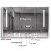 LED Mirror Cabinet 36 inch, Wall Mounted Smart Medicine Cabinet with Touch Switch, Anti-Fog & Waterproof view 3