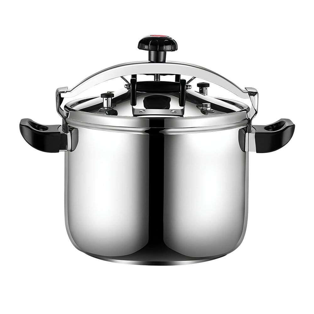 26L Commercial Explosion-Proof Pressure Cooker Large Capacity 304 Stainless Steel High Pressure Cooking Pot for Restaurant Household Kitchen