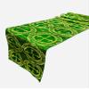 New Creations Fabric & Foam Inc, Religious Brocade Runner Tablecloth | Liturgical Fabric | Runner Ecclesiastical Jacquard | Church | Vestment-Cross Brocade. (Green / Gold, 14" Wide x 90" Long) view 4